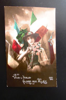 Cpa Militaire " VIVE L' ITALIE - Gloire Aux Alliés !!!!!!!" - Patriotiques