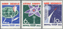 356731 MNH UNION SOVIETICA 1963 ATOMOS PARA LA PAZ - ...-1857 Vorphilatelie