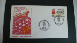 ESPAÑA 1984 - SPD - FDC - ESTAUTO DE AUTONOMIA DE MADRID DE ALFIL - EDIFIL Nº 2742 - FDC