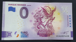 BILLETE 0 Euro Souvenir 0 € ESPAÑA: VEAG 2023-6 PARQUE WARNER MADRID - BATMAN GOTHAM CITY - Other & Unclassified