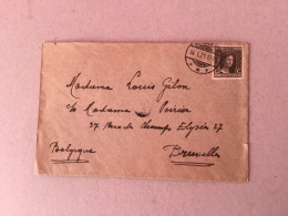 Luxembourg YT 97 Sur Lettre De Rodange 14/1/1921 Vers Bruxelles - Cartas & Documentos