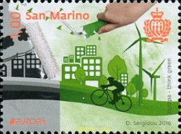 360340 MNH SAN MARINO 2016 EUROPA CEPT 2016 - ECOLOGIA EN EUROPA - PIENSA EN VERDE - ...-1877 Vorphilatelie