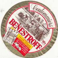 J C O  978  / ETIQUETTE FROMAGE  COULOMMIERS  BENESTROFF  FAB EN LORRAINE - Quesos