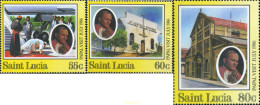 360682 MNH SANTA LUCIA 1986 VISITA DE JUANPABLO II A SANTA LUCIA - Ste Lucie (...-1978)