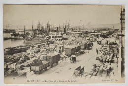 Carte Postale CPA MARSEILLE LE QUAI ET LE BASSIN DE LA JOLIETTE - Joliette, Havenzone