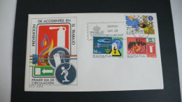 ESPAÑA 1984 - SPD - FDC - PREVENCION ACCIDENTES LABORALES - EDIFIL Nº 2732/2734 - FDC