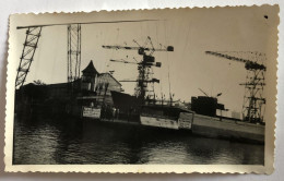 Photographie Ancienne Ateliers Chantiers De Bretagne - Construction Navale Nantes - Barcos