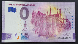 BILLETE 0 Euro Souvenir 0 € ESPAÑA: VEBK 2023-4 PALACIO GAUDÍ ASTORGA - Otros & Sin Clasificación