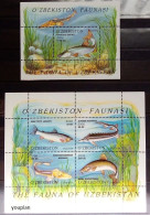 Uzbekistan 2006, Fishes Of Uzbekistan, Two MNH S/S - Usbekistan