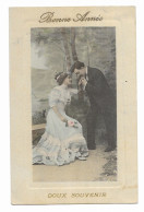 CPA RARE - Bonne Année - Doux Souvenir - Collection Idéale N° 90 - Homme Faisant Le Baise Main à Une Jeune Femme - - Neujahr