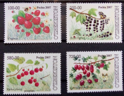 Uzbekistan 2007, Berries, MNH Stamps Set - Uzbekistán
