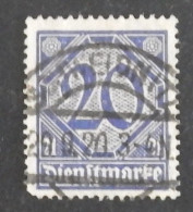 ALLEMAGNE SERVICE YT 12 OBLITERE ANNEE 1920 - Used Stamps