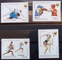 Uzbekistan 2008, Summer Olympic Games In Beijing, MNH Stamps Set - Ouzbékistan