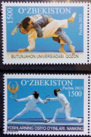 Uzbekistan 2013, Uzbek Participation In International Sporting Events, MNH Stamps Set - Oezbekistan