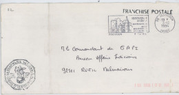 36-ISSOUDIN -LSC EN FM POUR RUEIL(92)-OCTOGONAL /CERCLE ,NOIR ,36mm GENDARMERIE NATIONALE /BRIGADE D'ISSOUDIN -AU CENTRE - Militärstempel Ab 1900 (ausser Kriegszeiten)