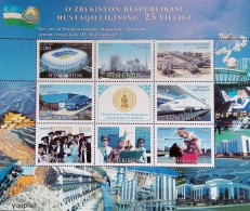Uzbekistan 2016, 25 Years Of Independence, MNH Sheetlet - Oezbekistan