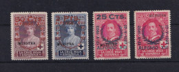 JOLI LOT DE TIMBRES NEUFS*  CROIX ROUGE DE 1927 SURCHARGES PLUS  MUESTRA. BELLE COTE TRES INTERESSANT - Neufs