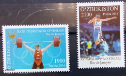 Uzbekistan 2016, Summer Olympic Games In Rio De Janeiro, MNH Stamps Set - Usbekistan