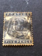 GREAT BRITAIN  SG 169  5d Indigo - Used Stamps