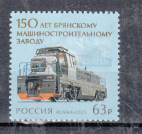 Treinen, Train, Locomotive, Eisenbahn , Railway:  Rusland 2023 Mi Nr 3317 , Bryansk Machine Factory, 150 Years - Trains