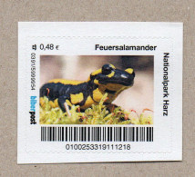 X01] BRD - Privatpost - Biberpost -  Feuersalamander (Salamandra Salamandra) - Privatpost