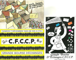 LOT 9 CPM  CERCLE FRANCAIS DES COLLECTIONNEURS DE CARTES POSTALES - Collector Fairs & Bourses