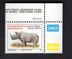 2034943136 1993 SCOTT 856  (XX)  POSTFRIS MINT NEVER HINGED - ENDANGERED FAUNA - DICEROS BICORNIS - Unused Stamps