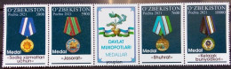 Uzbekistan 2021, Medals, MNH Stamps Strip - Ouzbékistan