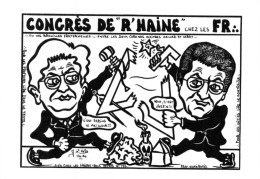 "CONGRÈS DE R'HAINE CHEZ LES FR.." - LARDIE Jihel Tirage 85 Ex. Caricature ZELLER ET LERAY Franc-maçonnerie CPM - Filosofie