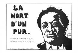 "La Mort D'un Pur" - LARDIE Jihel Tirage  85 Ex. Caricature Jean-Marie Tjibaou Nouvelle Calédonie Nationalisme KANAK CPM - Nieuw-Caledonië