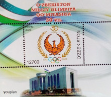 Uzbekistan 2022, 30 Years National Olympic Comittee Of Uzbekistan, MNH S/S - Usbekistan