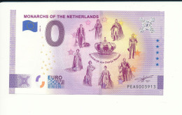 Billet Touristique 0 Euro - MONARCHS OF THE NETHERLANDS - PEAS - 2020-12 -  n° 3913 - Sonstige & Ohne Zuordnung