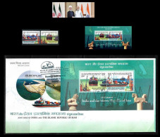 India 2018 India - Iran Joint Issue Collection: 2v Set + Miniature Sheet + MS FDC As Per Scan - Emisiones Comunes