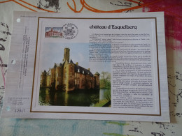 Tirage Limité Classeur Timbre Premier Jour  C.E.F Château D'esquelberq  1978 - Postdokumente