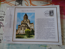 Tirage Limité Classeur Timbre Premier Jour  C.E.F église De Saint Saturnin  1978 - Documenten Van De Post