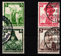 Deutsches Reich S231, S235 Gestempelt #GS122 - Zusammendrucke