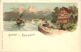 Gruss Aus Brunnen - Litho - Sonstige & Ohne Zuordnung