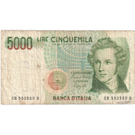 Italie, 5000 Lire, 1985, 1985-01-04, KM:111c, B+ - 5000 Lire