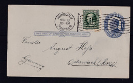 BEL  ENTIER POSTAL PLUS TIMBRE DE 1910 DE HONOLULU POUR L ALLEMAGNE.. INTERESSANTS - 1901-20