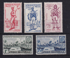 D 813 / COLONIE AEF / N° 87/91 NEUF*/** COTE 19€ - Unused Stamps