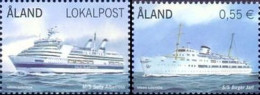 Aland Islands Åland Finland 2012 Ships Passenger Ferries Set Of 2 Stamps MNH - Ålandinseln