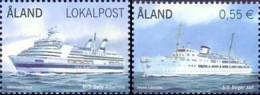 Aland Islands Åland Finland 2012 Ships Passenger Ferries Set Of 2 Stamps MNH - Bateaux