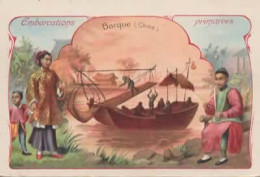 EMBARCATIONS PRIMITIVES, BARQUE CHINE, CHOCOLAT, DUROYON & RAMETTE COULEUR REF 16535 - Té & Café