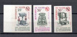 NIGER    N° 162 à 164  NON DENTELES     NEUFS SANS CHARNIERE   COTE ? €   TELECOMMUNICATIONS UIT - Niger (1960-...)