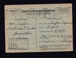 JOLIE CARTE DE 1940 DE GENEVILLIER POUR L ALLEMAGNE .COURRIER DE PRISONNIER DE GUERRE.. INTERESSANTS - Lettres & Documents