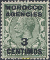 654694 HINGED MARRUECOS Oficina Inglesa 1918 SELLOS DE 1912 SOBRECARGADOS - Morocco Agencies / Tangier (...-1958)