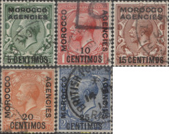 654686 USED MARRUECOS Oficina Inglesa 1914 SELLOS DE GRAN BRETAÑA DEL 1912, SOBRECARGADOS - Postämter In Marokko/Tanger (...-1958)