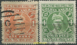 662310 USED INDIA 1911 COCHIN, MAHARAJAH RAMA VARMA I - ...-1852 Prefilatelia