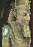 X0654 Egypt, Maximum 1970 Menphis Limestone Statue Of Ramses II.   Egiptology, - Covers & Documents