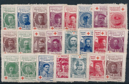 CA-166: FRANCE:   Lot De 23 Vignettes - Cruz Roja